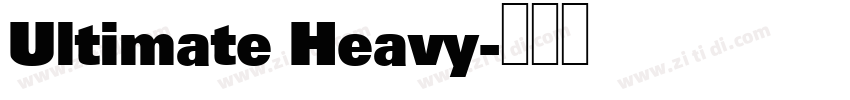 Ultimate Heavy字体转换